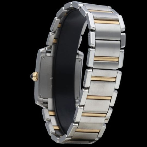 Cartier Tank Française - Montre en or jaune et acier 58 Facettes MT47629