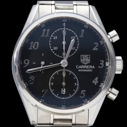 TAG Heuer Carrera - Montre Calibre 16 Chronograph en acier 58 Facettes MT47416