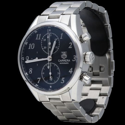 TAG Heuer Carrera - Montre Calibre 16 Chronograph en acier 58 Facettes MT47416
