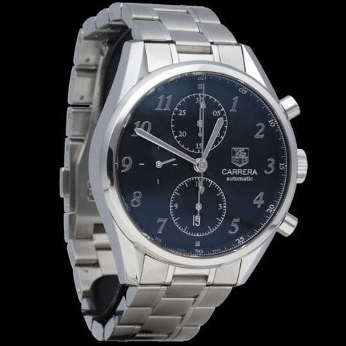 TAG Heuer Carrera - Montre Calibre 16 Chronograph en acier 58 Facettes MT47416
