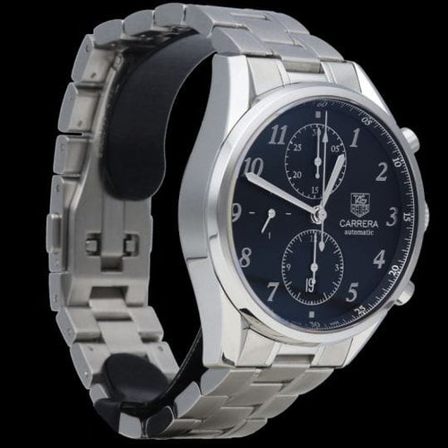 TAG Heuer Carrera - Montre Calibre 16 Chronograph en acier 58 Facettes MT47416