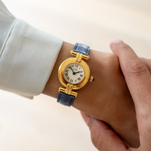 Cartier Must Colisée - Montre en vermeil cadran romain ivoire 58 Facettes 351