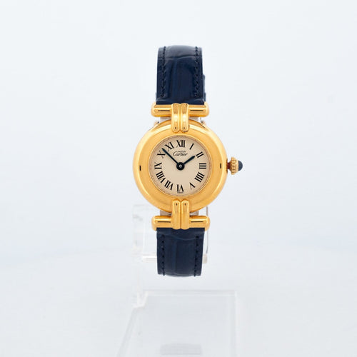 Cartier Must Colisée - Montre en vermeil cadran romain ivoire 58 Facettes 351