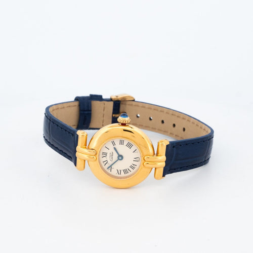 Cartier Must Colisée - Montre en vermeil cadran romain ivoire 58 Facettes 351