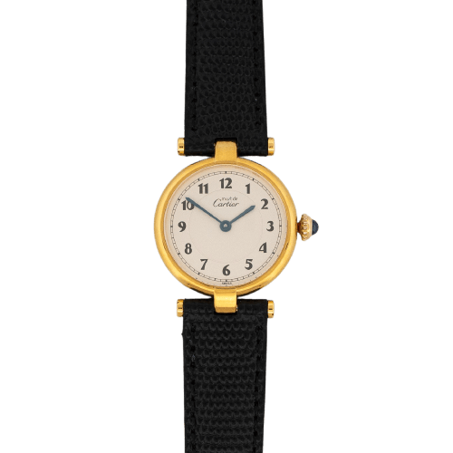 Cartier Must Vendôme - Montre SM en vermeil cadran ivoire Breguet 58 Facettes 421