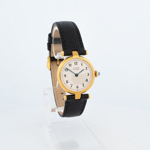Cartier Must Vendôme - Montre SM en vermeil cadran ivoire Breguet 58 Facettes 421