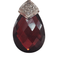 Boucles d'oreilles en or blanc, diamants et grenats rhodolites 58 Facettes PE275