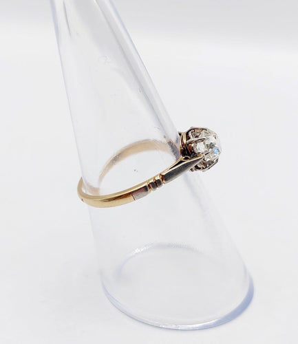 53 Bague solitaire Art déco en or 18K, platine et diamant 58 Facettes A07594