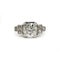 51.5 Art Déco - Bague solitaire en platine et diamants 58 Facettes 260176R