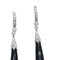 Boucles d'oreilles en or blanc, diamants et onyx 58 Facettes T121
