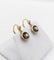 Dormeuses cible Art déco en or 18k, platine et diamants 58 Facettes A07595