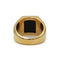 57.5 Bague chevalière en or jaune et onyx 58 Facettes 260179R