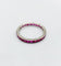 50 Alliance américaine Art déco - Bague éternité en or blanc 18k et rubis 58 Facettes A07600