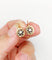Dormeuses marguerite antiques en or rose 18k, argent et perles 58 Facettes A07601