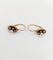 Dormeuses marguerite antiques en or rose 18k, argent et perles 58 Facettes A07601