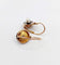 Dormeuses marguerite antiques en or rose 18k, argent et perles 58 Facettes A07601