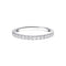53 Embrace - Bague demi-éternité en or blanc et diamants 58 Facettes GBR1330WG
