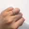 53 Embrace - Bague demi-éternité en or blanc et diamants 58 Facettes GBR1330WG