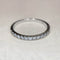 53 Embrace - Bague demi-éternité en or blanc et diamants 58 Facettes GBR1330WG