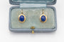 Boucles d'oreilles en or jaune et lapis-lazuli 58 Facettes 13498