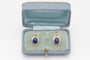 Boucles d'oreilles en or jaune et lapis-lazuli 58 Facettes 13498