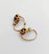 Dormeuses antiques - Boucles d'oreilles en or 18k, grenats et diamants 58 Facettes A07602