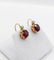 Dormeuses antiques - Boucles d'oreilles en or 18k, grenats et diamants 58 Facettes A07602
