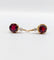 Dormeuses antiques - Boucles d'oreilles en or 18k, grenats et diamants 58 Facettes A07602