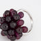 Bague Bague cocktail cluster de grenats briolettes en or blanc 18 carats 58 Facettes G13871