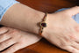 Bracelet ancien en or 14 carats, grenat et perles 58 Facettes 13491