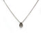 Collier pendentif goutte en or blanc et diamant 58 Facettes 260182R