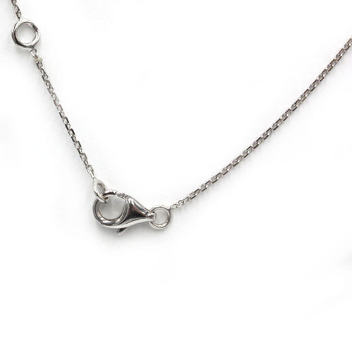 Collier pendentif goutte en or blanc et diamant 58 Facettes 260182R