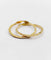 54 Alliance gimmel victorienne non gravée en or 18k 58 Facettes A07614