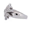 54 Bague florale en or blanc 18 kt et diamants 58 Facettes AN697 '(0769)