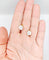 Boutons de col Art déco en or 18k, platine, nacre et diamant 58 Facettes A07621