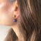 Boucles d'oreilles pendantes en or jaune et lapis-lazuli 58 Facettes LMB-385