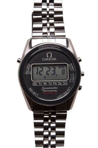 Omega Speedmaster - Montre digitale ST 186.0004 en acier 58 Facettes MONTRE-011