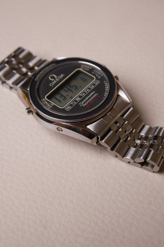 Omega Speedmaster - Montre digitale ST 186.0004 en acier 58 Facettes MONTRE-011