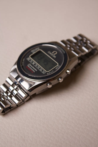Omega Speedmaster - Montre digitale ST 186.0004 en acier 58 Facettes MONTRE-011