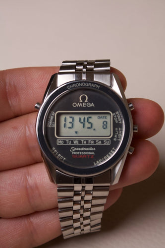Omega Speedmaster - Montre digitale ST 186.0004 en acier 58 Facettes MONTRE-011