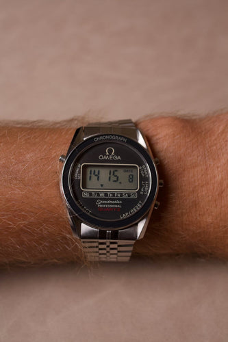 Omega Speedmaster - Montre digitale ST 186.0004 en acier 58 Facettes MONTRE-011