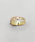54.5 Bague jonc bombé antique en or 14k et diamant taille rose 58 Facettes A07625