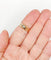 54.5 Bague jonc bombé antique en or 14k et diamant taille rose 58 Facettes A07625