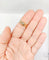 54.5 Bague jonc bombé antique en or 14k et diamant taille rose 58 Facettes A07625