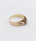 54.5 Bague jonc bombé antique en or 14k et diamant taille rose 58 Facettes A07625