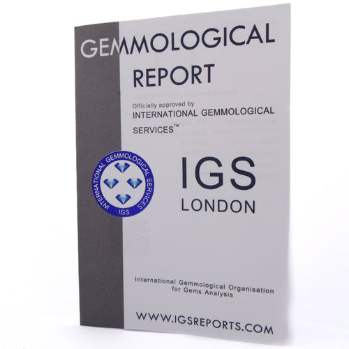 51 Bague en platine avec diamants et certificat IGS London 58 Facettes AN704 '(00869)