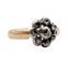 60 Victorienne - Bague marguerite en or rose 18k, argent et diamants 58 Facettes A07628