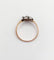 60 Victorienne - Bague marguerite en or rose 18k, argent et diamants 58 Facettes A07628