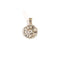 Pendentif rosace en or blanc et diamants 58 Facettes LMB-384