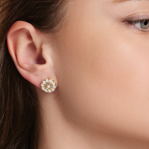 Chopard Happy Diamonds - Boucles d'oreilles en or jaune et diamants 58 Facettes 322